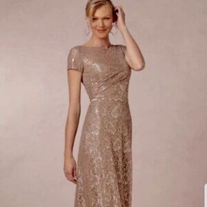 Floral Lace Draped Dress